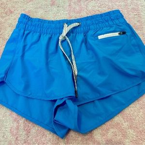 Vuori Women’s Lined Clementine Shorts; Blue; Size XS
